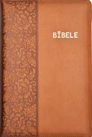 Bībele R65 ar rāvējslēdzēju (brūna ar ziediem)